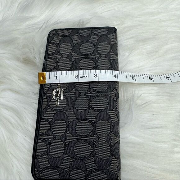 Coach Signature Slim Coated Canvas Wallet - Picture 3 of 7